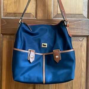 Dooney & Bourke Navy Nylon Hobo
